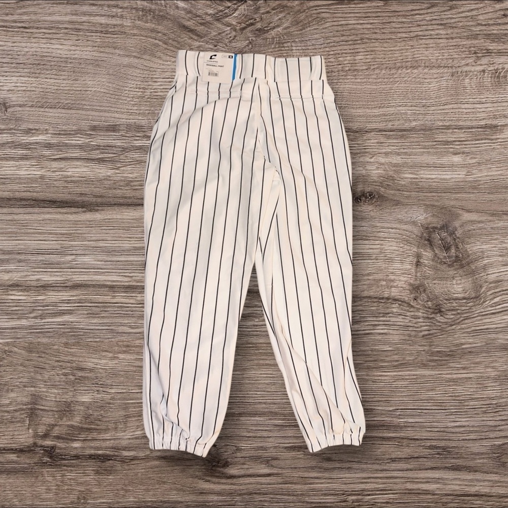 CHAMPRO Men’s Baseball Pants White with Black Pinstripe ~ Size M ~ NWT - Picture 4 of 5